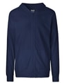 Hooded Sweater Neutral Unisex With Zip navy